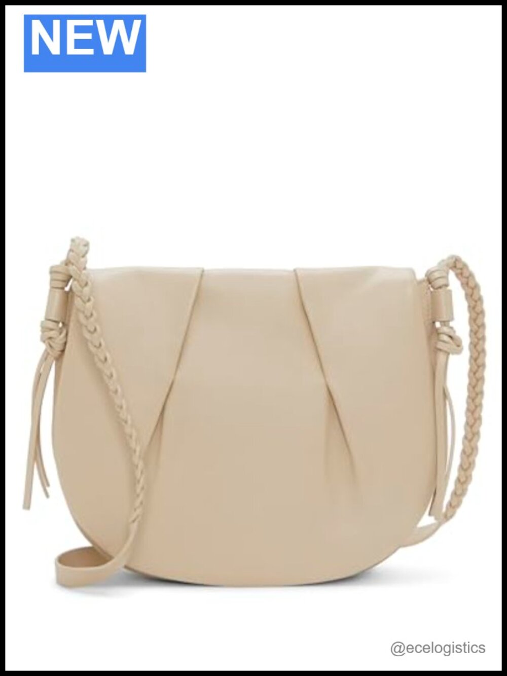 Vince Camuto Women's Leather Saddle Crossbody Bag Magnetic Closure